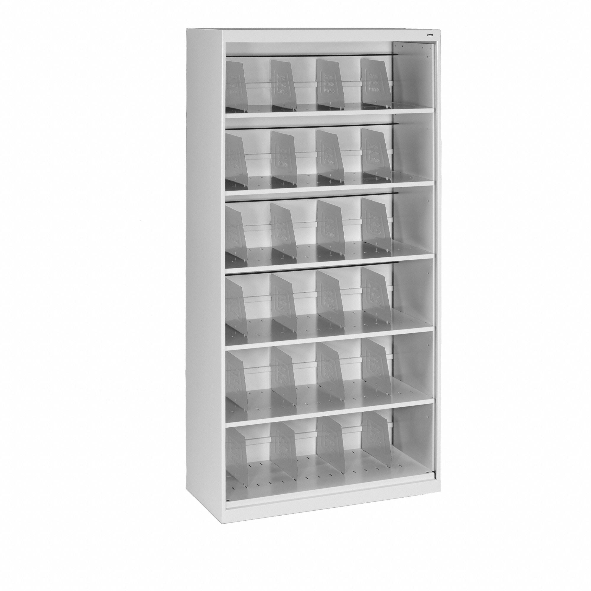 Open-File Shelves 75 1/4 in H Light Gray