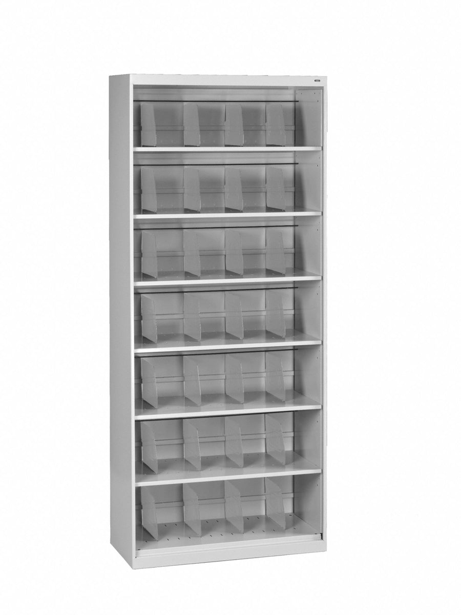 Open-File Shelves 87 in H Light Gray