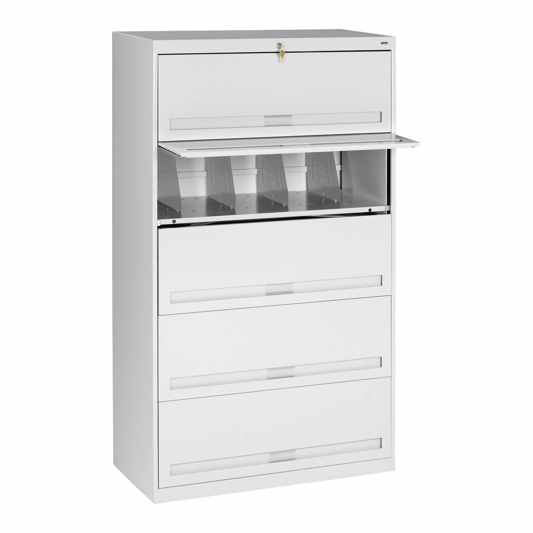 Lateral File Cabinet Light Gray