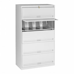 Lateral File Cabinet Light Gray