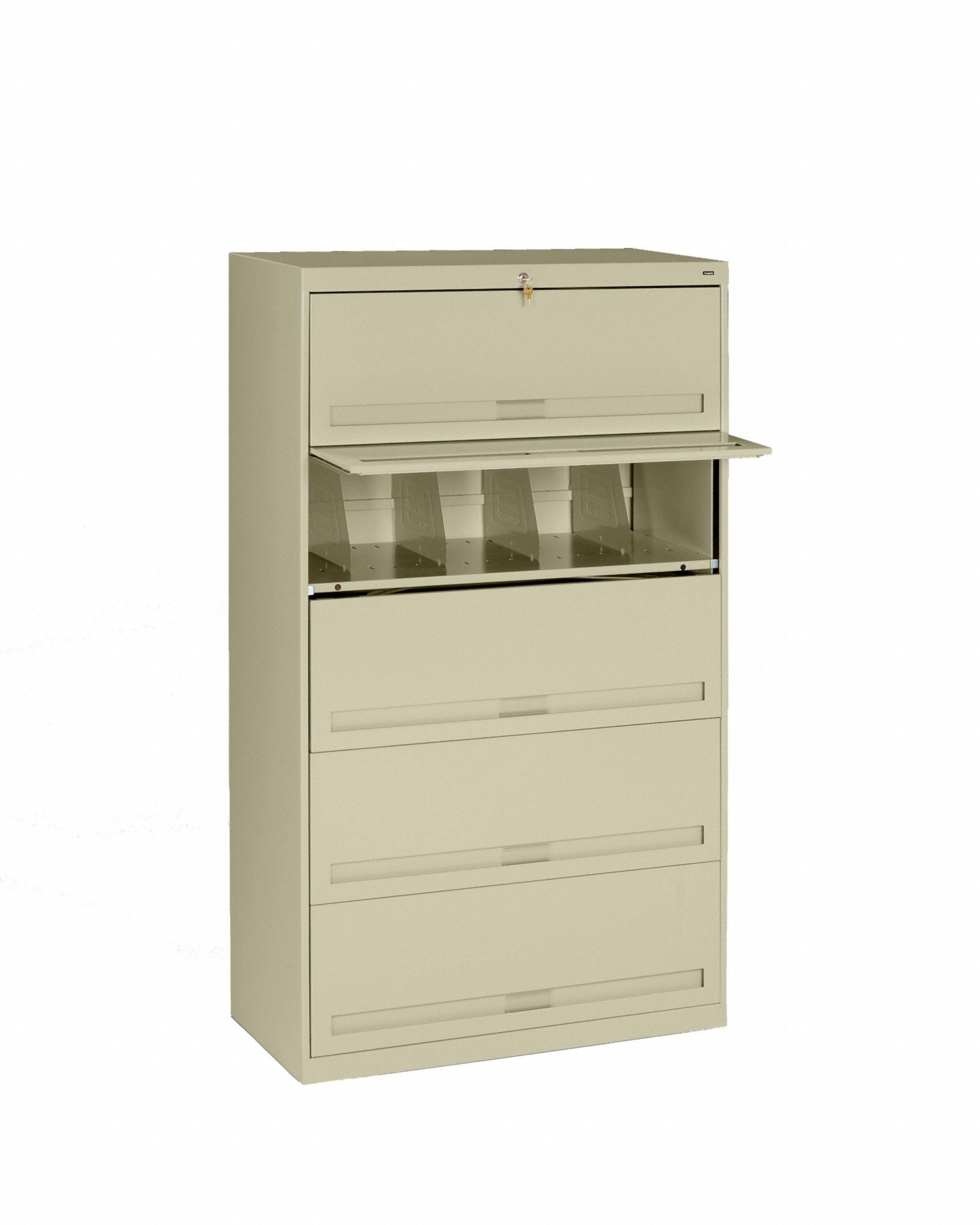 Lateral File Cabinet Champagne/Putty