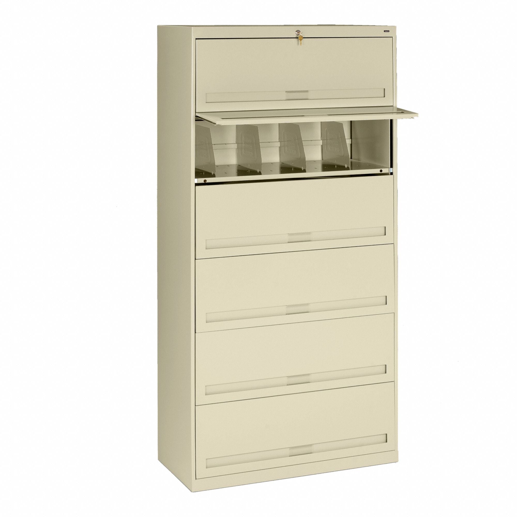 Lateral File Cabinet Champagne/Putty