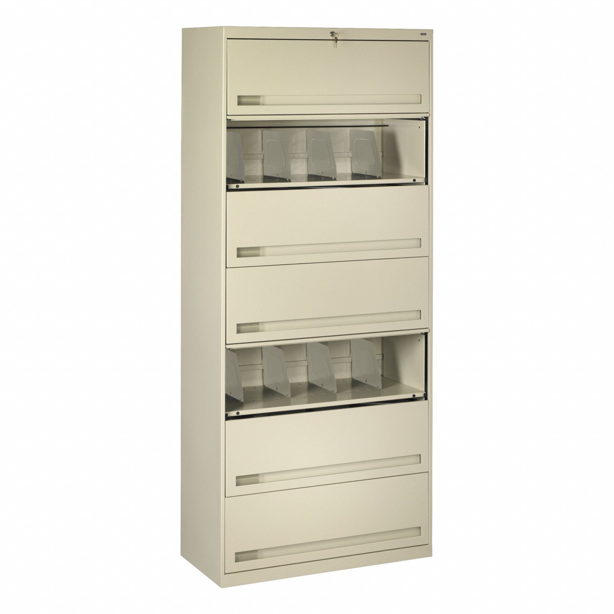 Lateral File Cabinet Champagne/Putty