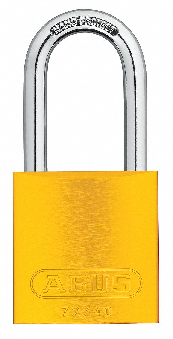 Lockout Padlock KA Yellow 1-1/2 H