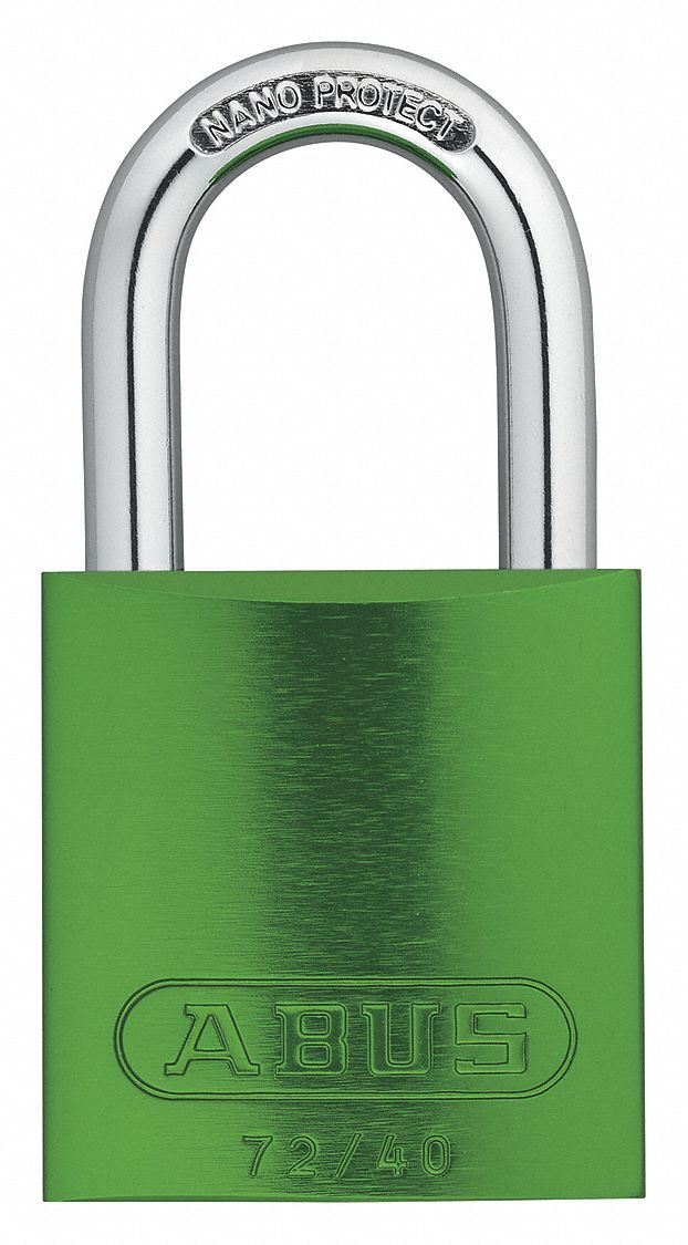 Lockout Padlock KD Green 1-1/2 H