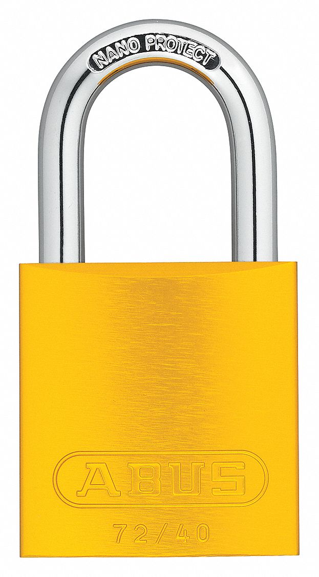 Lockout Padlock KD Yellow 1-1/2 H