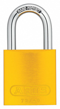 Lockout Padlock KA Yellow 1-1/2 H PK6
