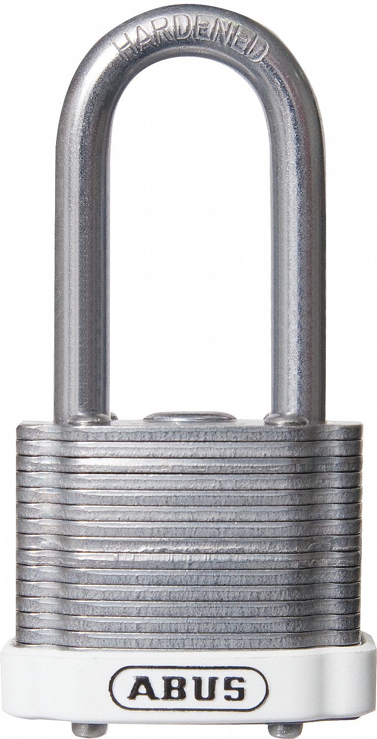 Lockout Padlock KD MK White 1-3/8 H