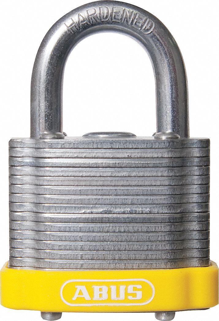 Lockout Padlock KD MK Yellow 1-3/8 H