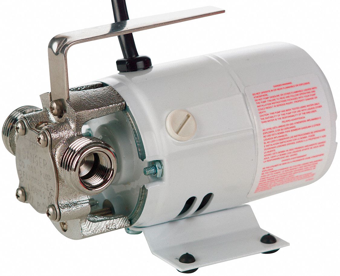 Pump Utility Nickel-Plated Brass 12 VDC