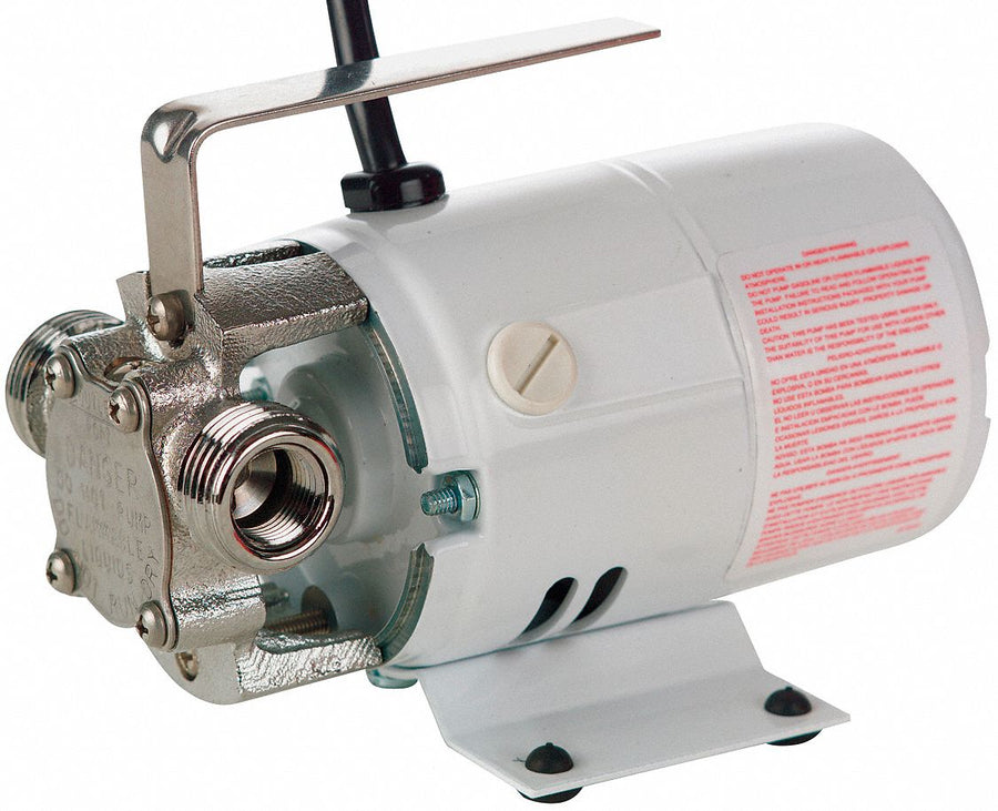Pump Utility Nickel-Plated Brass 12 VDC