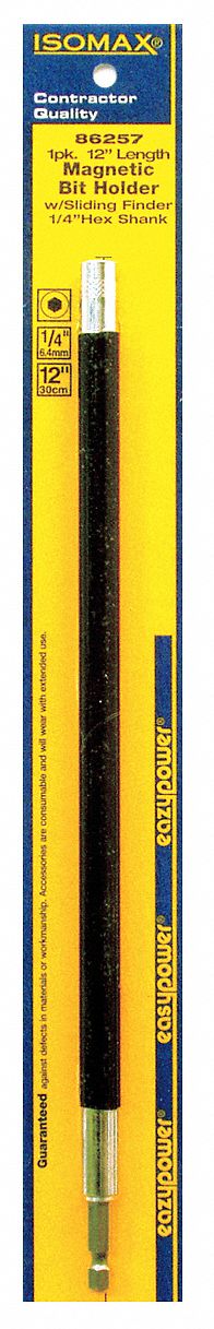 Bit Holder Magnetic 1/4 Hex 12 L
