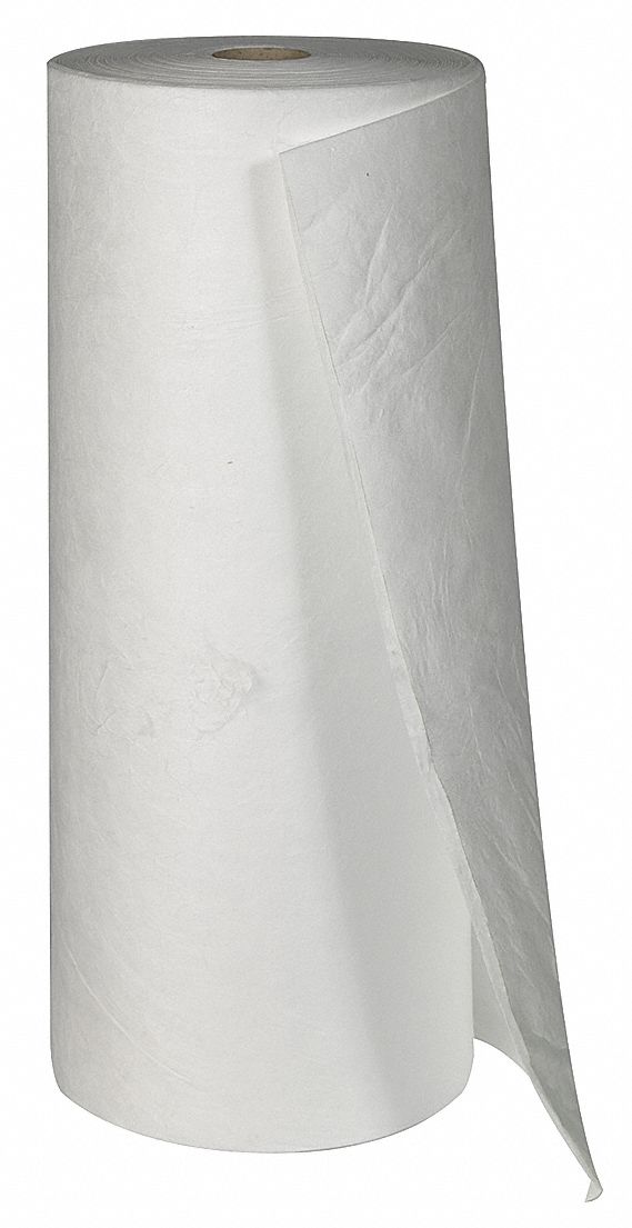 Absorbent Roll Oil-Based Liquids White
