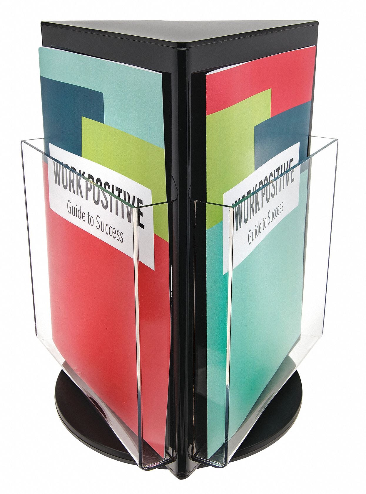 Rotating Literature Rack 13 H Black