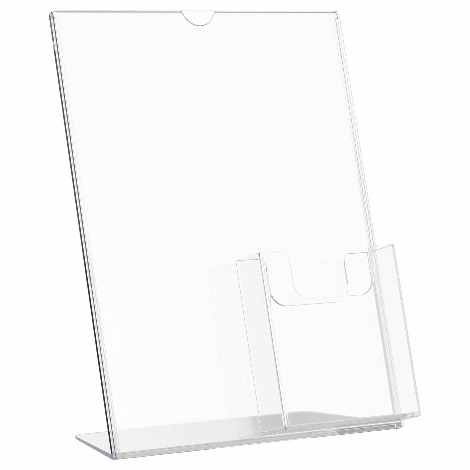 Sign and Literature Holder 11 H Clear