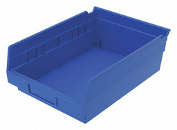 F8877 Shelf Bin Blue Indstr Grd Poly 4 in
