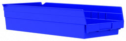 F8876 Shelf Bin Blue Indstr Grd Poly 4 in