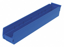 F8872 Shelf Bin Blue Indstr Grd Poly 4 in