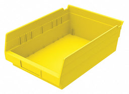 Shelf Bin Yellow Indstr Grd Poly 4 in