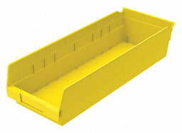 F8476 Shelf Bin Yellow Indstr Grd Poly 4 in