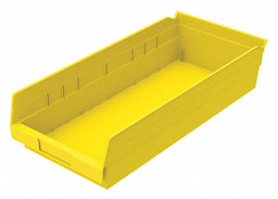 Shelf Bin Yellow Indstr Grd Poly 4 in