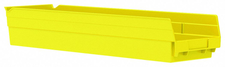F8875 Shelf Bin Yellow Indstr Grd Poly 4 in