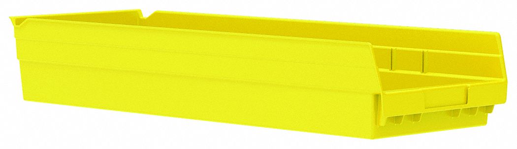 F8871 Shelf Bin Yellow Indstr Grd Poly 4 in