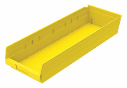 Shelf Bin Yellow Indstr Grd Poly 4 in