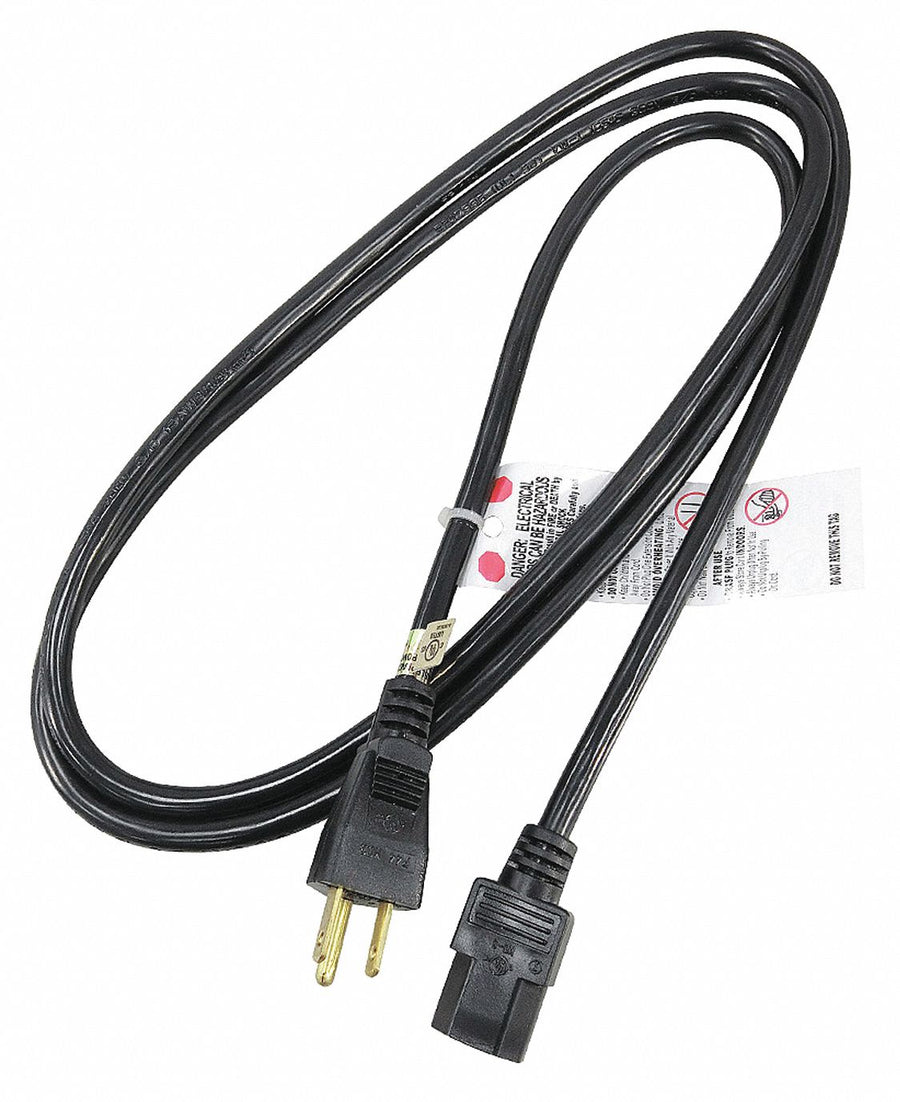 Power Cord 5-15P SJT 6 ft Blk 13A 16/3
