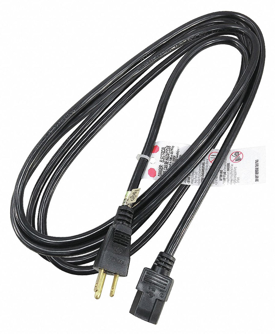 Power Cord 5-15P SJT 10 ft Blk 15A 14/3