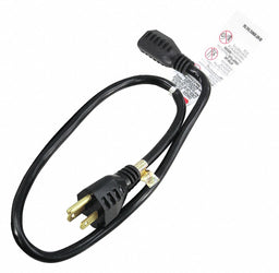 Extension Cord 2ft 16Ga 13A SJT Blk