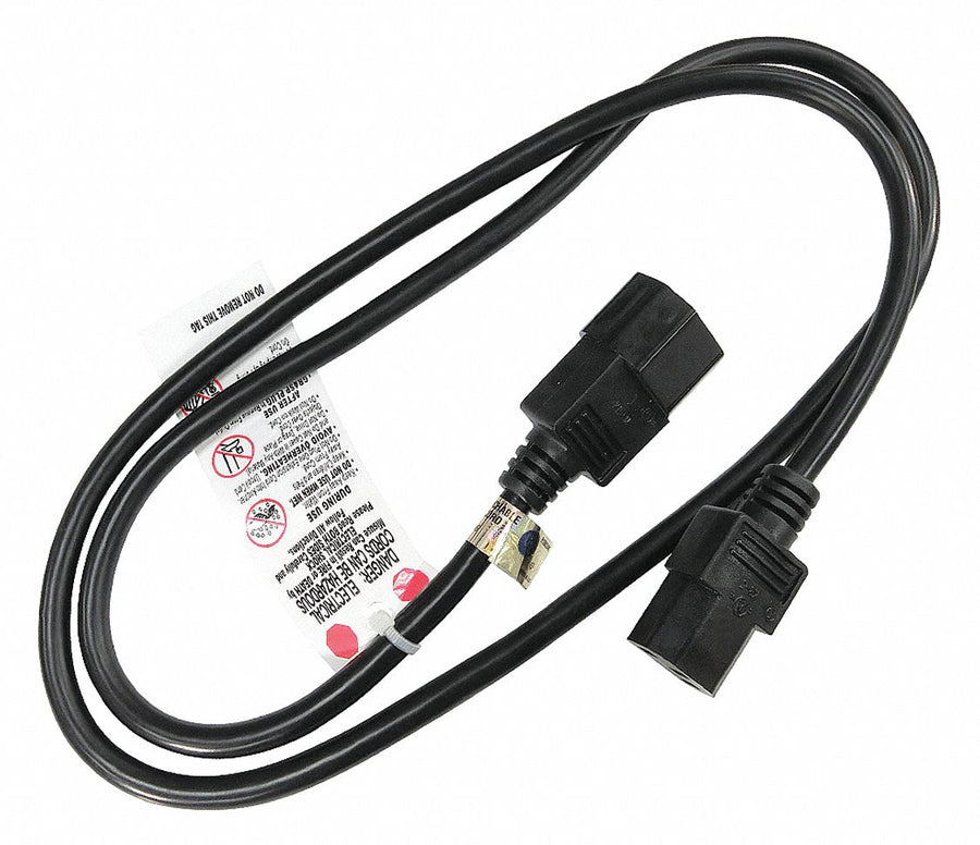 Powr Cord IEC C14 SJT 3 ft Blk 10A 18/3