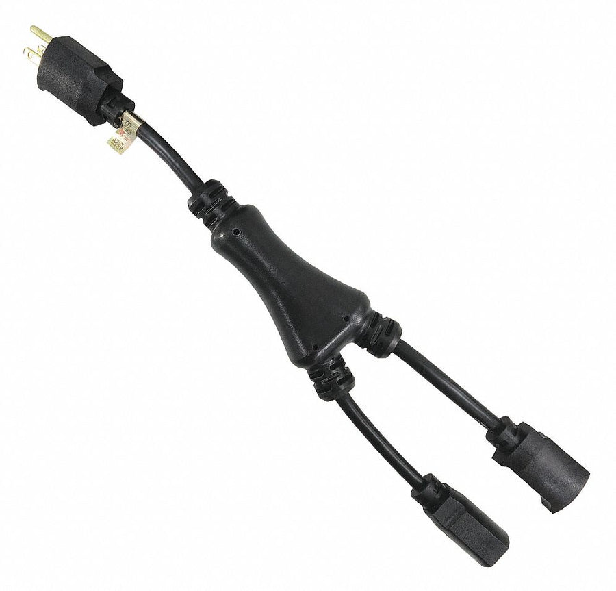 Splitter Powr Cord 5-15P SJT 1.2 ft 15A