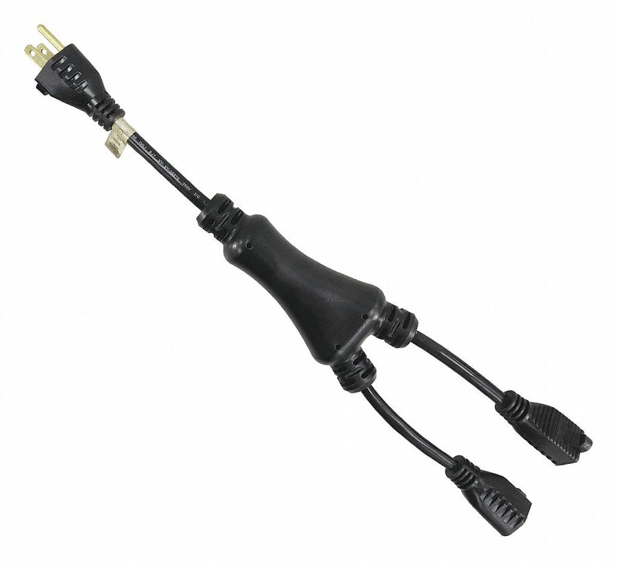 Splitter Powr Cord 5-15P SJT 1.2 ft 15A