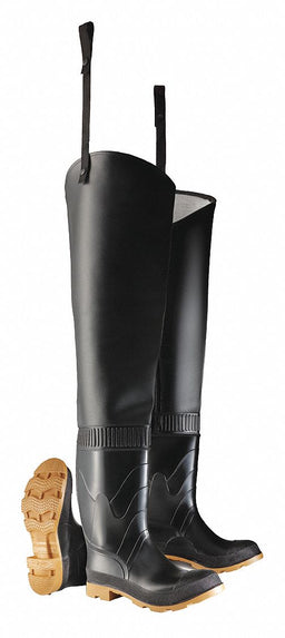 F2803 Hip Wader Men s 10 Plain Black PR