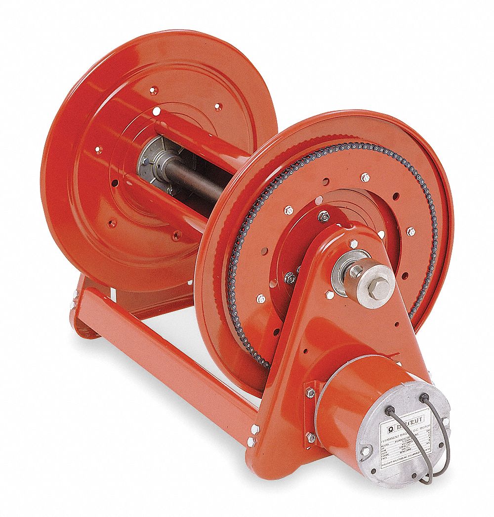 Motor Hose Reel 275 ft (3/4 in I.D.) Red
