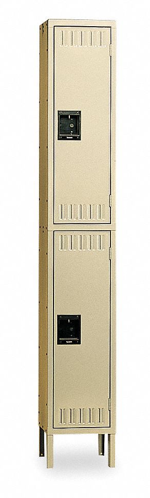 F0447 Wrdrb Lckr 2x1Lckr Sand 78 x12 x18 Assm
