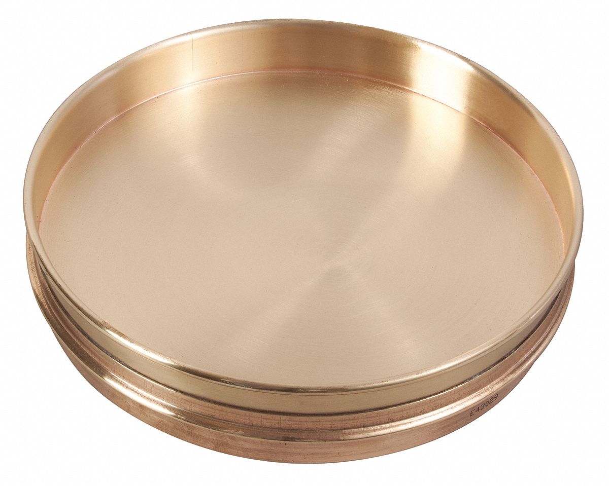 Sieve Bottom Pan 200mm x 25mm Brass