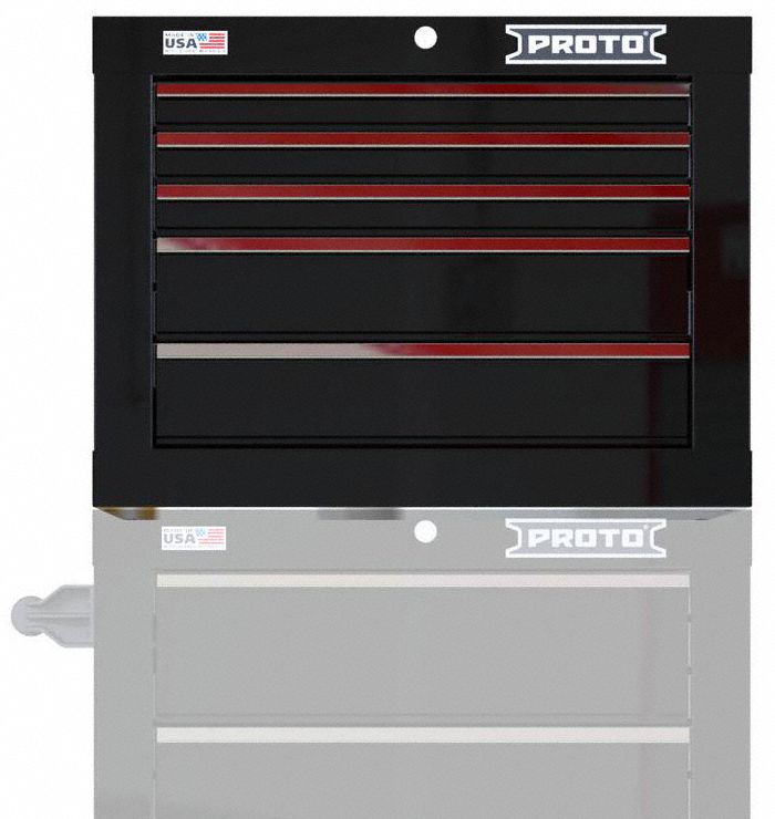 Gloss Black Heavy Duty Top Chest