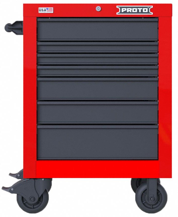Rolling Tool Cabinet Red Heavy Duty