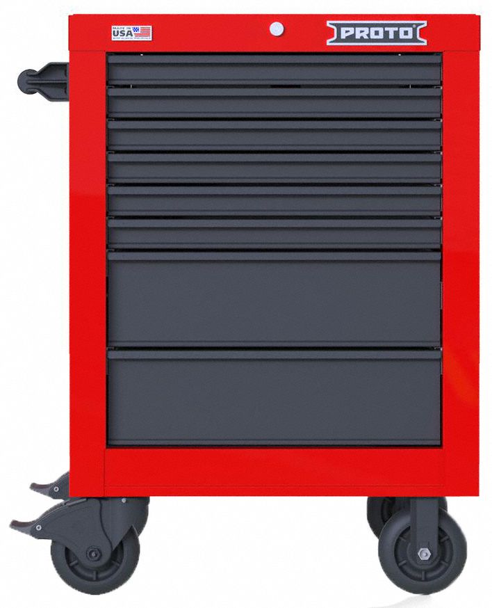 Rolling Tool Cabinet Red Heavy Duty