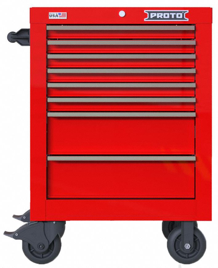 Rolling Tool Cabinet Red Heavy Duty