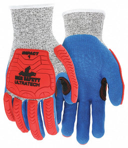 Coated Gloves XL knit Cuff PK12