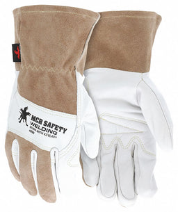 Welding Leather Glove Brown/White XL PR