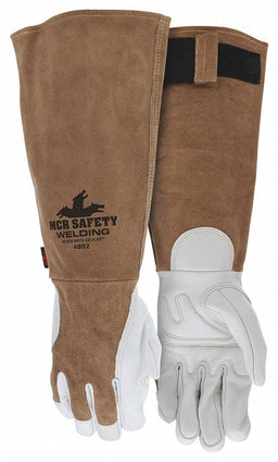 Welding Leather Glove Brown/White XL PR