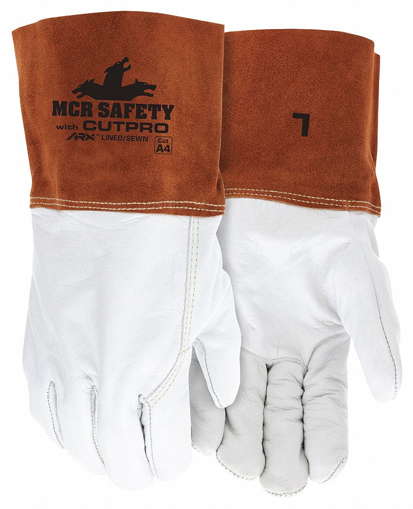 Welding Leather Glove Beige/Brown L PK12