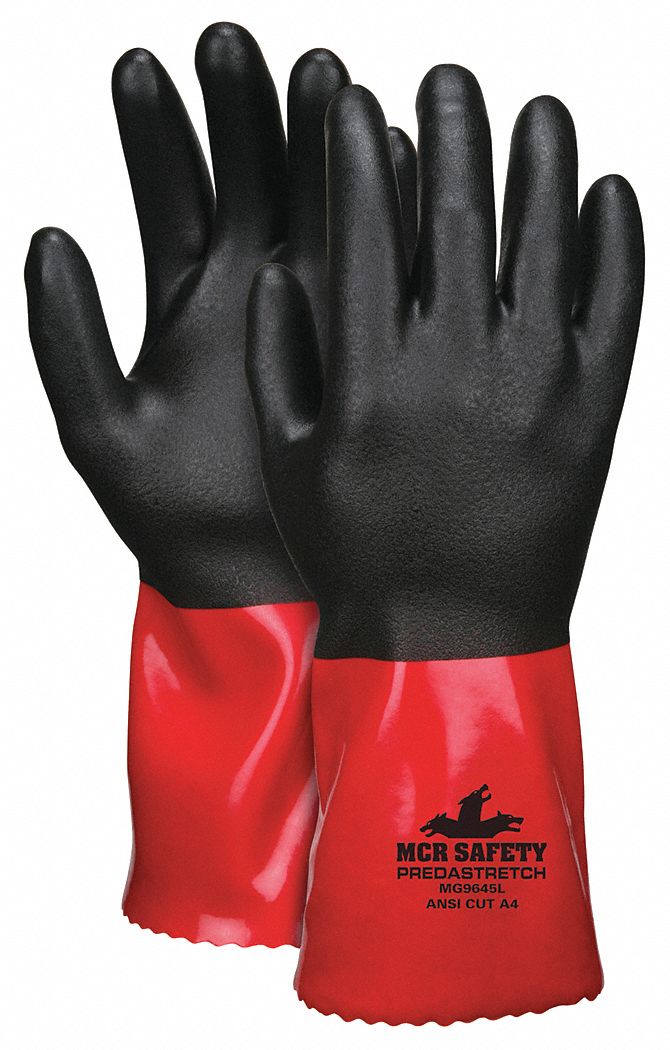 Chemical Resistant Glove M Blck/Red PK12