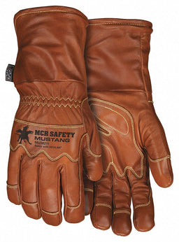 Leather Gloves Brown M PR