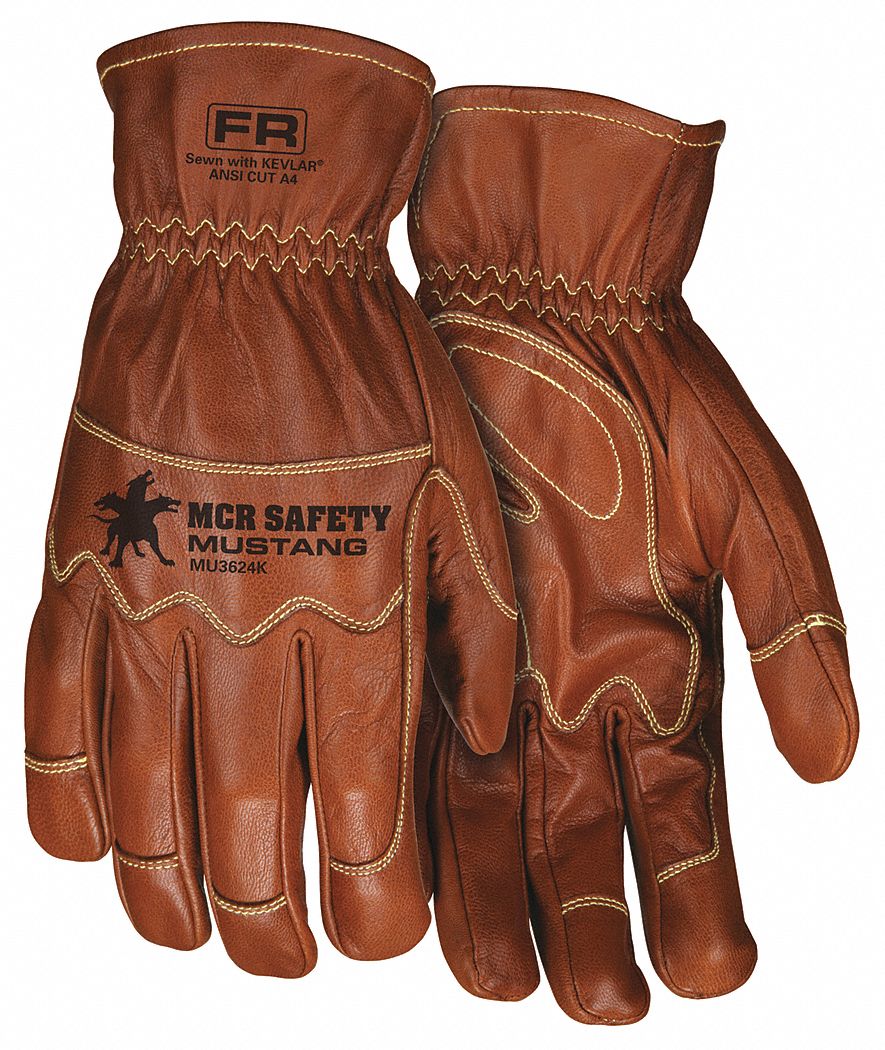 K2762 Leather Gloves Brown XL PR