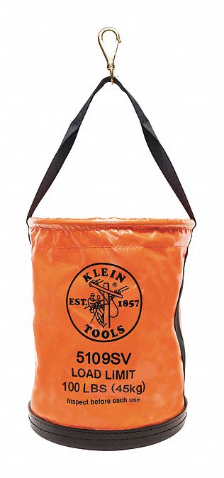 Bucket Bag Vinyl Straight Wall Orange